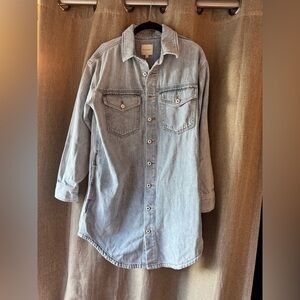 NWT Favorite Daughter Soft Blue Denim Dress